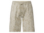 Beige korte broek met bloemenprint