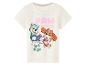 Wit Paw Patrol T-shirt met Everest en Skye, met pailletten details.