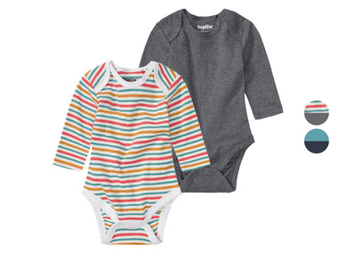 Set de 2 bodies en coton bio pour bébés lupilu®