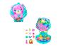 Coffret compact Polly Pocket en forme d'ours sur le thème sous-marin