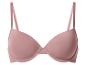 Effen roze push-up beha met verstelbare bandjes.