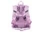 Sac à dos violet pour enfant, vue arrière.