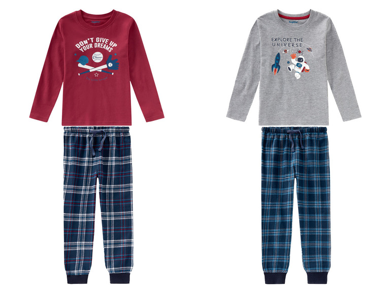 Ga naar volledige schermweergave: lupilu Warme pyjama van een katoenmix - afbeelding 1
