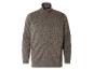 Een donkergrijze fleece trui met rits.