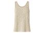 Débardeur en maille beige clair pour femme