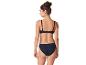Zwarte bikini: top en broekje, achterkant.