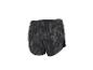 Short de sport noir et gris avec motif abstrait.