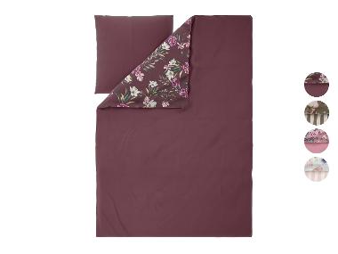 LIVARNO® Housse de couette réversible en satin de microfibres, 140 x 200 cm