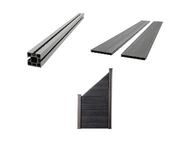 HOME DELUXE Accessoires pour clôture de jardin en composite «CALLADO»