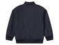 Een donkerblauwe bomberjack voor heren.