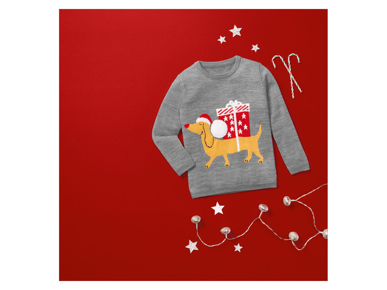 Aller en mode plein écran lupilu® Pull de Noël avec lumières LED ou son - Photo 12