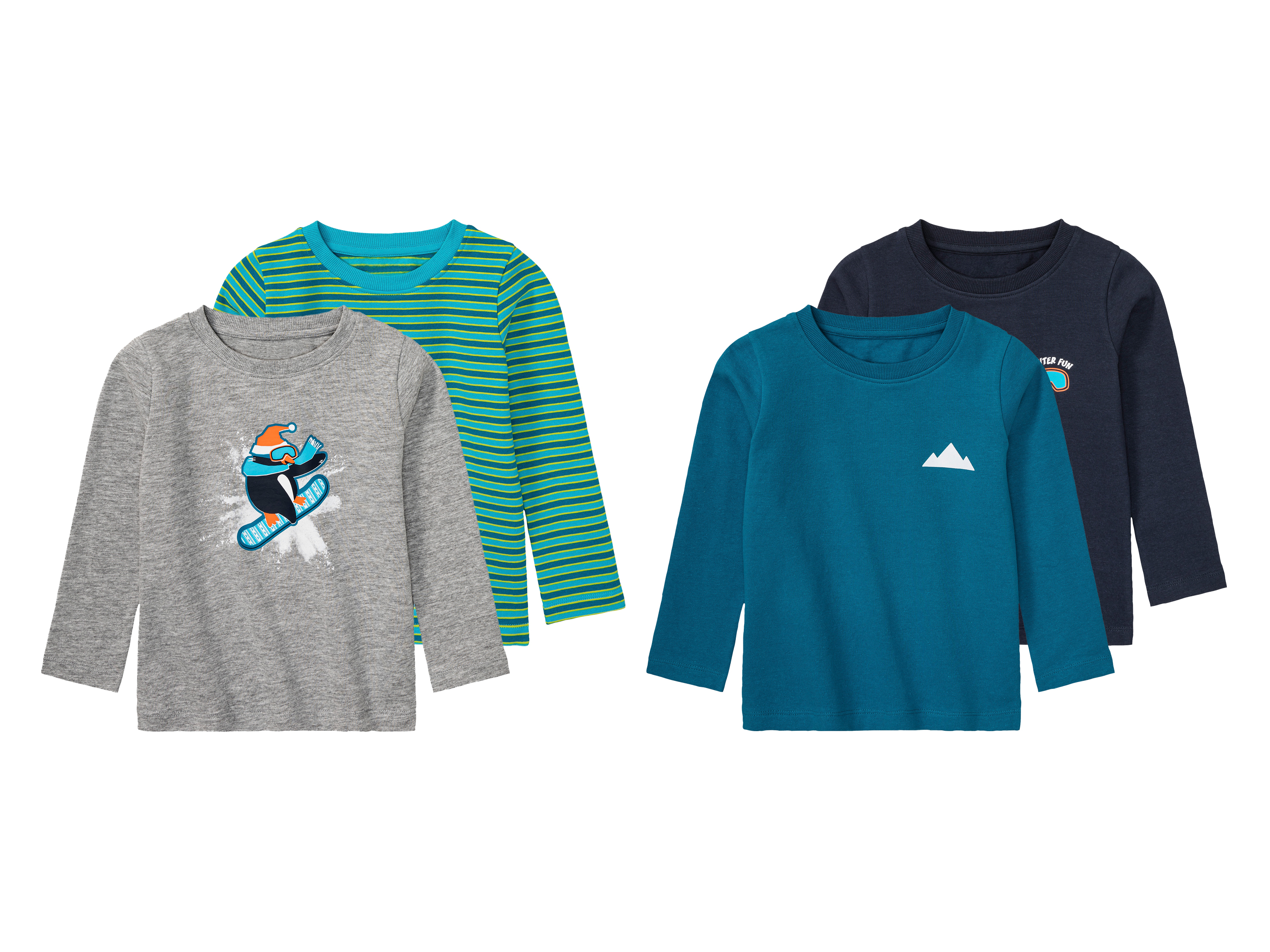 Set van 2 thermische shirts met lange mouwen lupilu®
