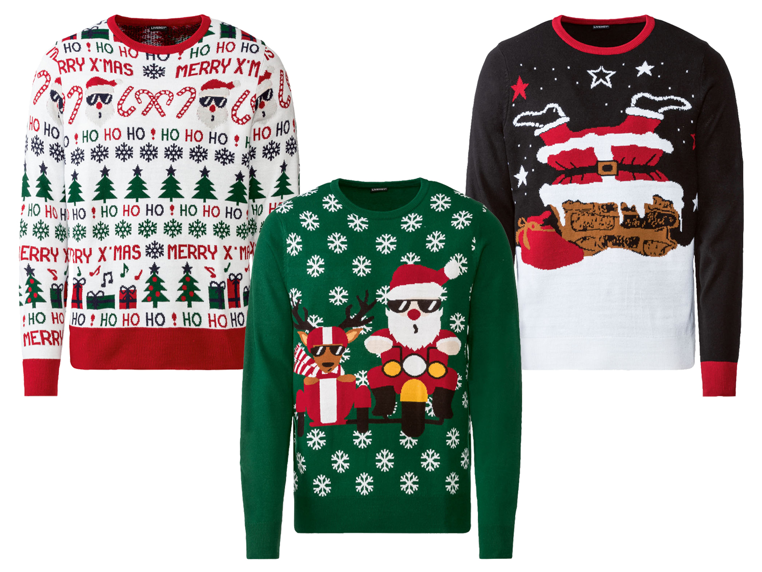 LIVERGY Kersttrui met ronde hals