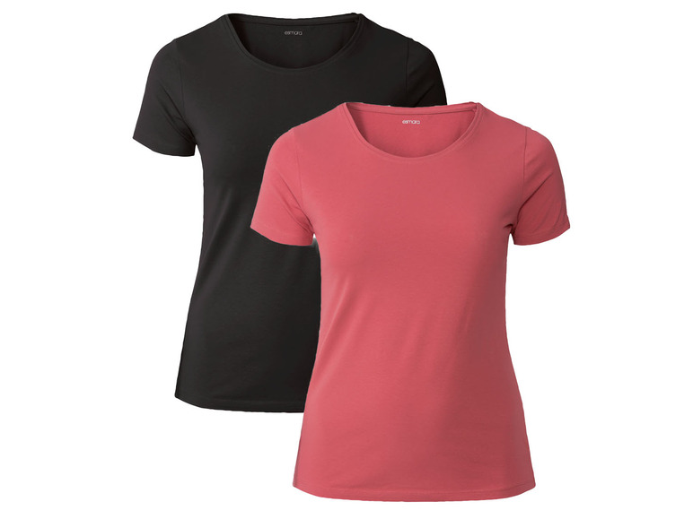 Aller en mode plein écran esmara® Set de 2 T-shirts en un mélange de coton - Photo 12