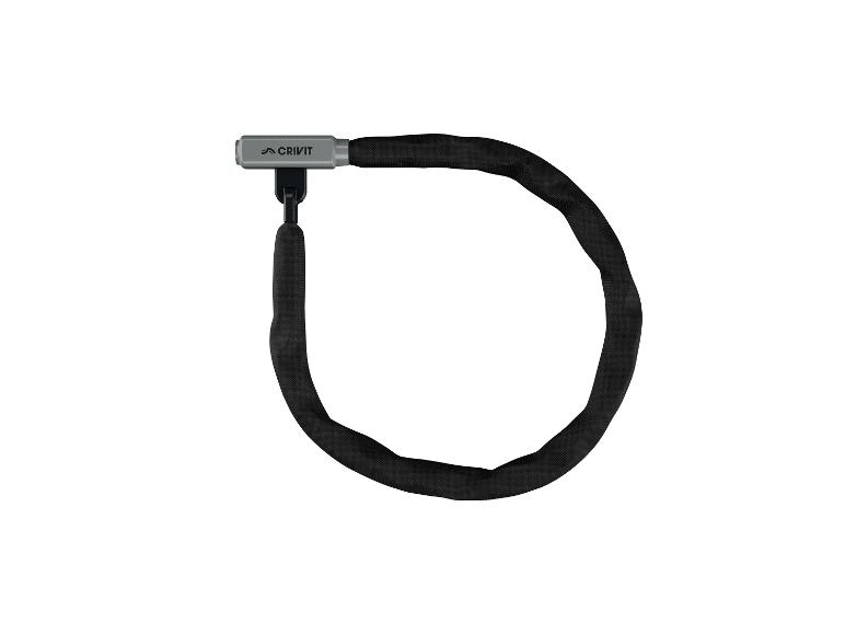 Un cadenas de vélo noir de la marque Crivit.
