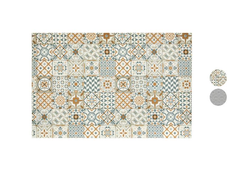 Decoratieve tegels met geometrische en bloemmotieven in warme en koele tinten.