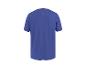 T-shirt de sport bleu à manches courtes, vue de dos