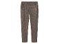 Pantalon à motif pied-de-poule marron et noir sur fond blanc