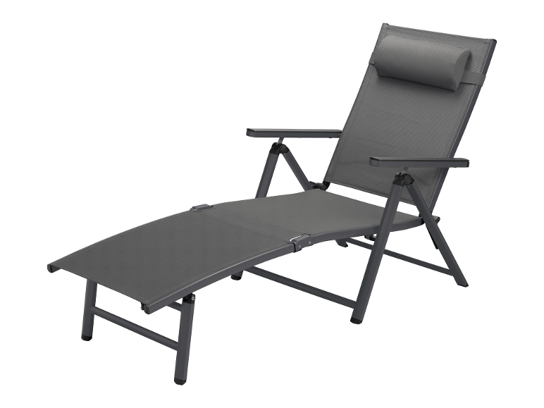 Zero gravity stoel afmetingen: 96x105x67 cm • kleur: grijs • inklapbaar