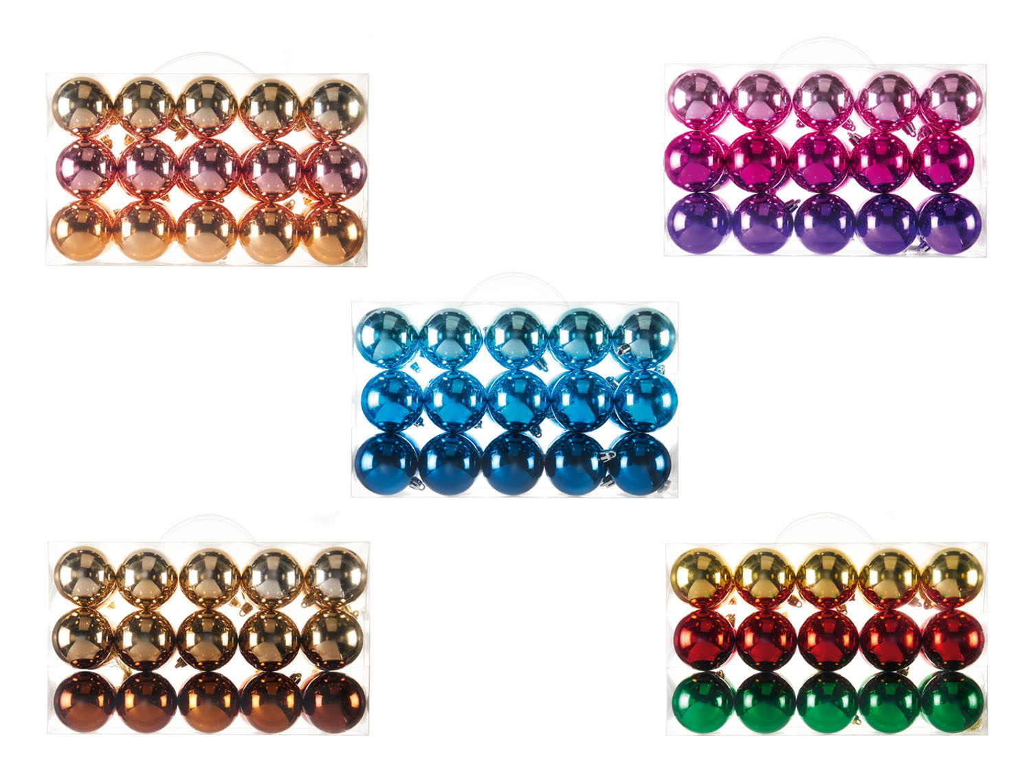 LIVARNO home Kerstballen, set van 30