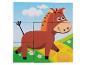 Houten puzzel met een paard in kindvriendelijke stijl.