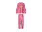 Roze kinderpyjama met Paw Patrol Skye en kerstzuurstokkenprint.