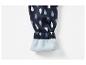 Kinderbroek met druppelprint en fleeceboorden.