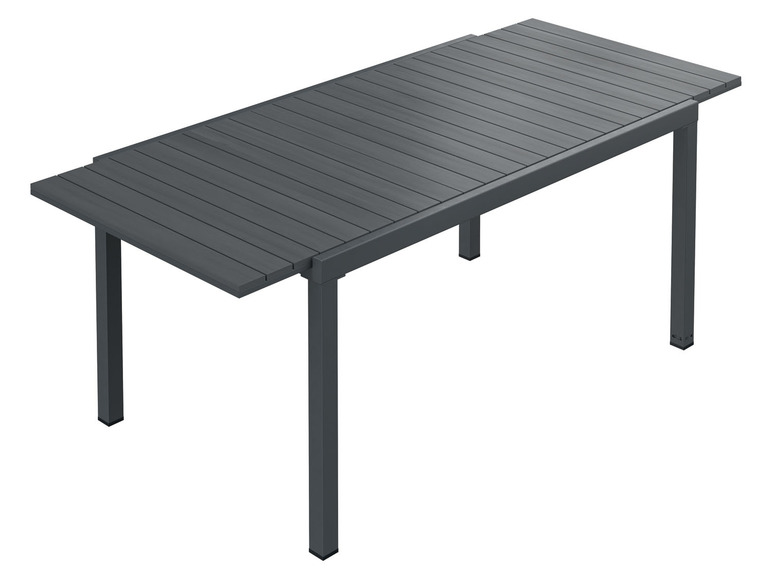 Aller en mode plein écran LIVARNO home Table de jardin en aluminium »Valencia«, plateau en bois extensible - Photo 3