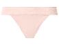Roze kanten string met kanten details.