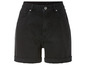 Zwarte denim shorts met hoge taille