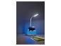 Lampe de bureau avec support de téléphone intégré.
