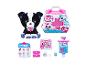 Zuru Pets Alive Puppy Rescue speelset met een zwart-wit pluche dier en accessoires.