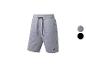 Shorts de jogging gris chiné avec cordon de serrage.
