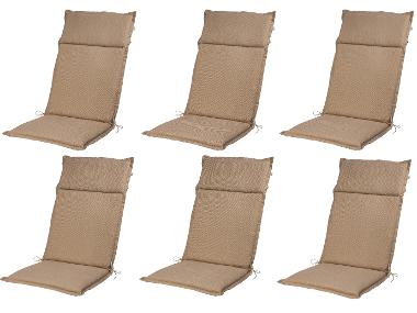 Lot de 6 coussins pour chaise de jardin, 120 x 50 cm LIVARNO home