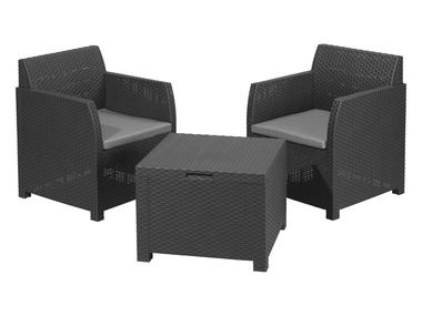 Set de balcon, 3 pièces LIVARNO home