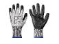 Gants de travail PARKSIDE noirs et gris avec marquages de sécurité.