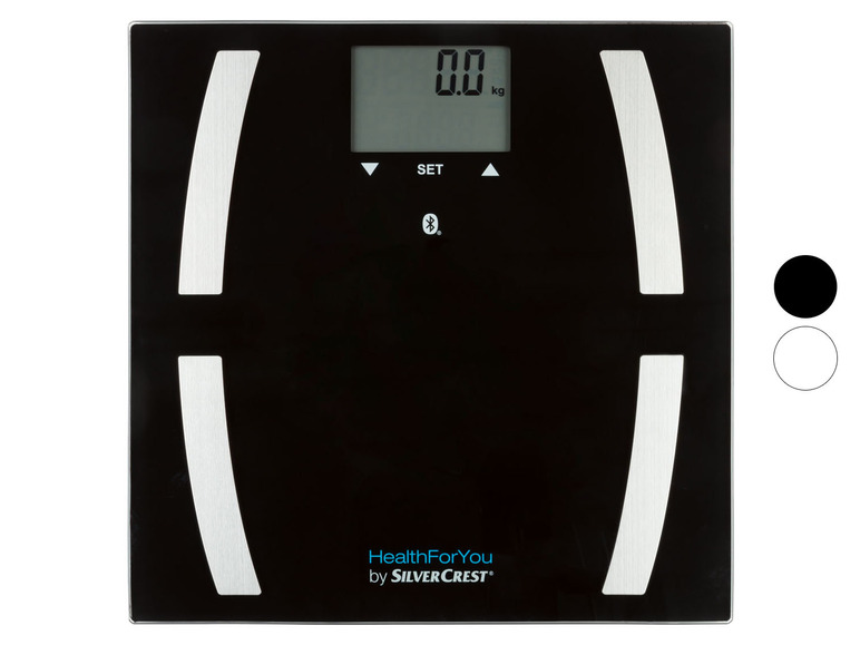 Ga naar volledige schermweergave: SILVERCREST® Personenweegschaal, met Bluetooth®, met app, max. 180 kg - afbeelding 1