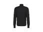 Zwart heren longsleeve shirt met hoge kraag