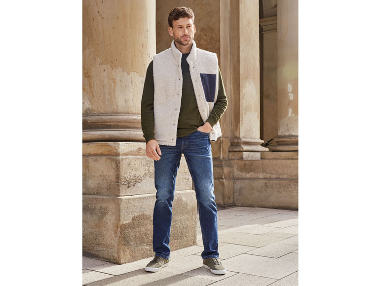 Ga naar volledige schermweergave: LIVERGY® Omkeerbare bodywarmer met imitatielamsvacht - afbeelding 7