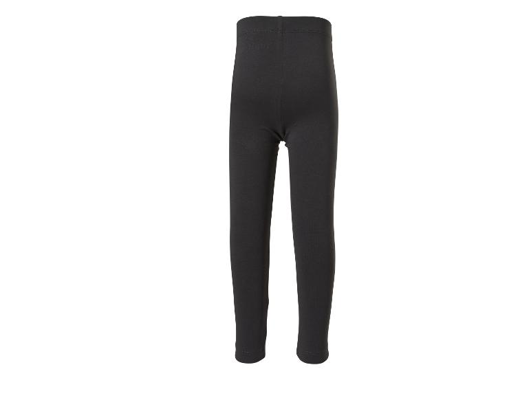 Legging noir en coton pour enfants avec taille élastique.