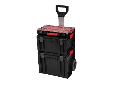 Qbrick System Chariot de travail avec boîtes de rangement