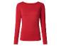 Rood shirt met lange mouwen en boothals