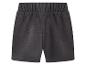 Short en jersey gris foncé avec taille élastiquée.