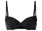 Un soutien-gorge noir avec armatures.