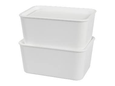 W5 Boîtes de rangement avec couvercles, 6 pièces