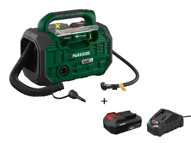 PARKSIDE® Compresseur et pompe à air 20 V avec batterie et chargeur