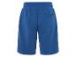 Blauwe jogging shorts.