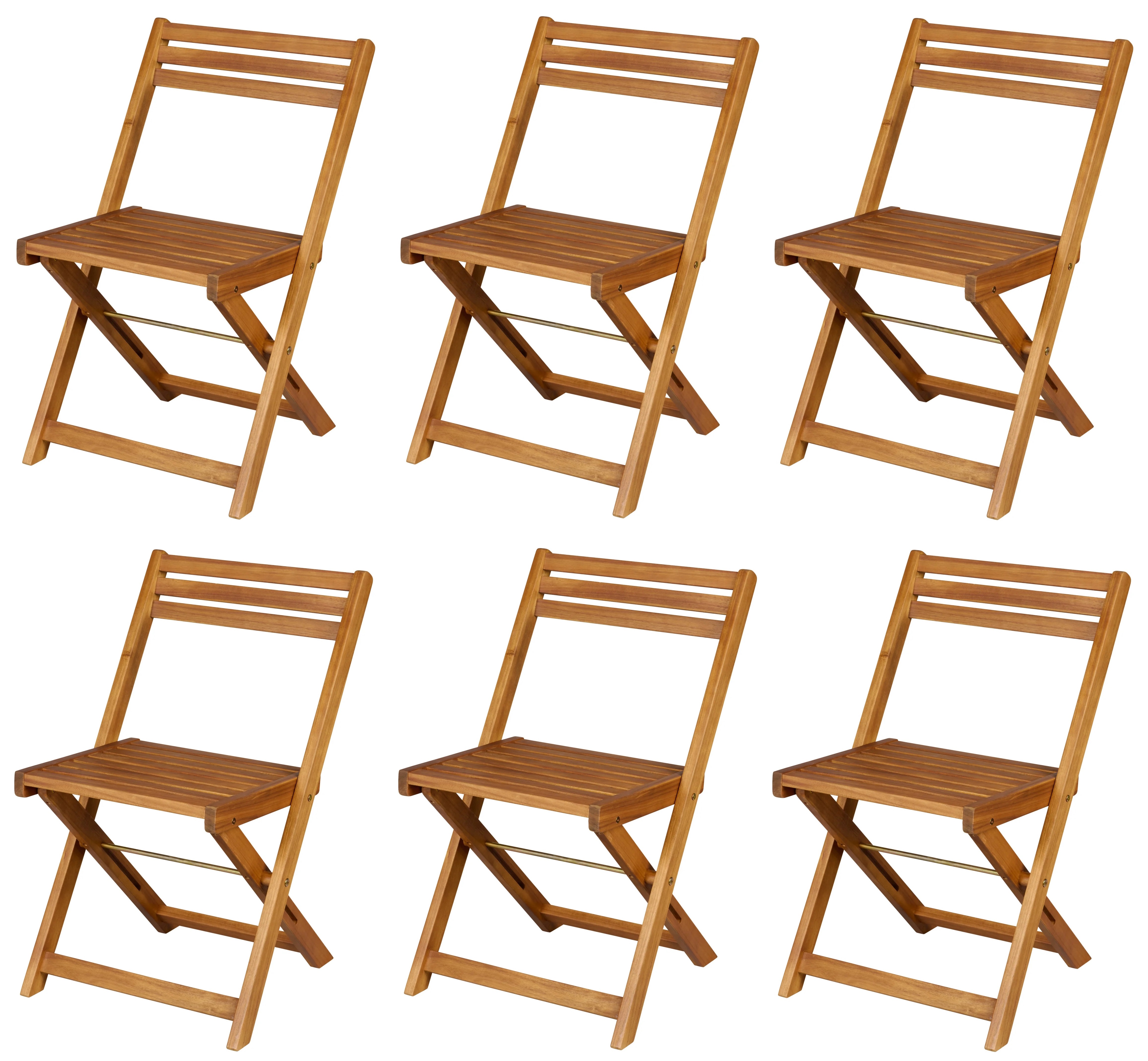 Set met 6 tuinstoelen acacia LIVARNO home