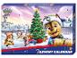 Paw Patrol Adventskalender met Chase, Marshall, Skye en Rubble in een besneeuwd tafereel.