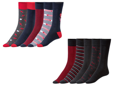 LIVERGY® Set van 5 paar sokken van een katoenmix, in geschenkbox